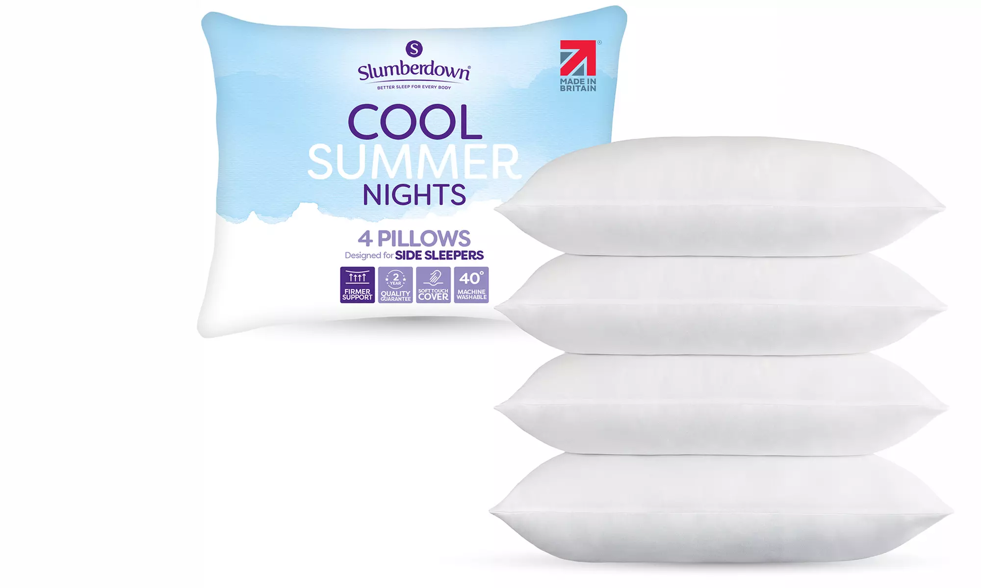 Slumberdown Cool Summer Nights Firm Support Pillows