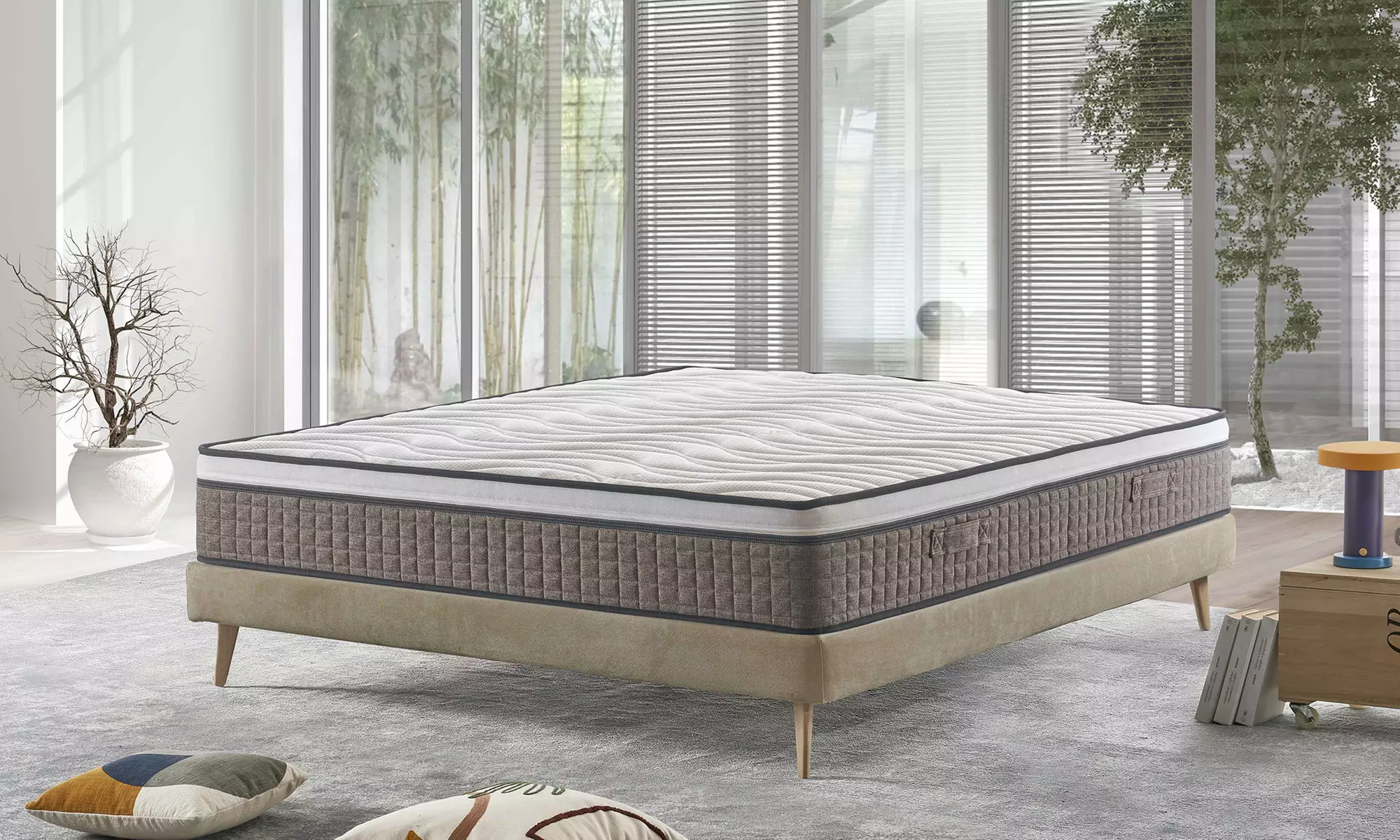 Matelas Mentor à mémoire de forme basé sur des ressorts indépendants