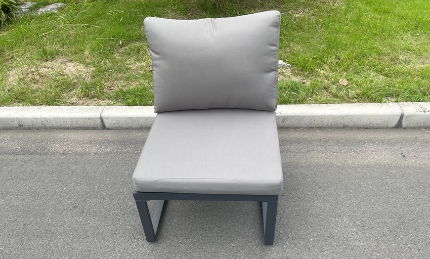 Image 7: Fimous 10-Seater Aluminium Outdoor Lounge Sofa Set