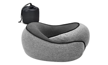 Memory Foam Travel Pillow with Storage Bag - Grey - Sensual Sale