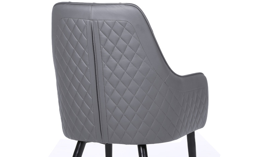 Image 17: Upholstered Dining Chairs Set