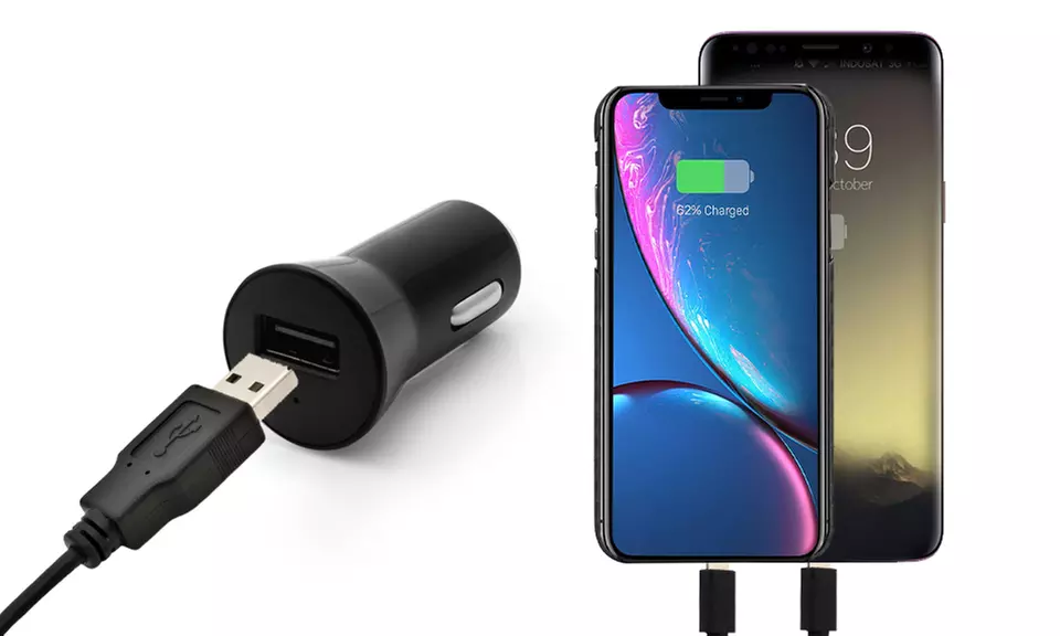 Adaptateur Allume Cigare - 5 watts - Port USB 2.0 - Charge rapide - Primary Image