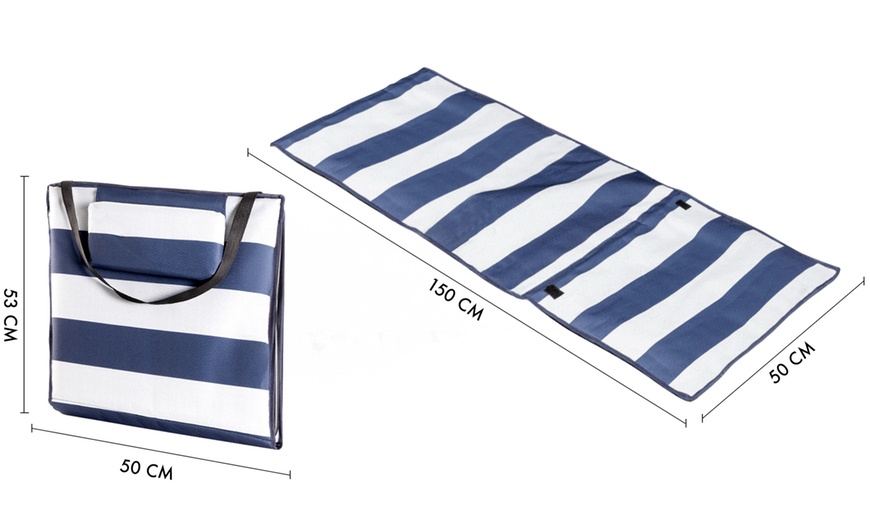 Image 6: Coppia di materassini da spiaggia portatili