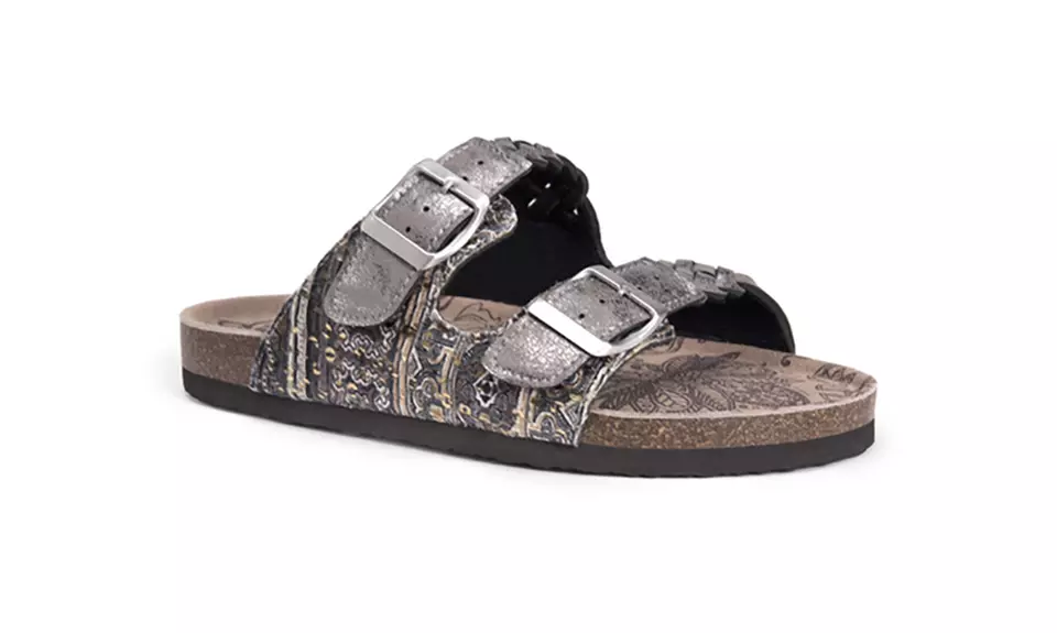 Muk Luks Women's Juliette Sandals with Memory Foam - Second Medium