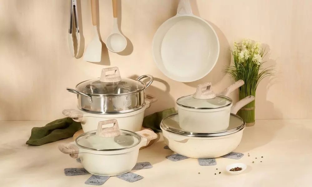 Batterie de cuisine 15 pièces en granit "Just perfecto"