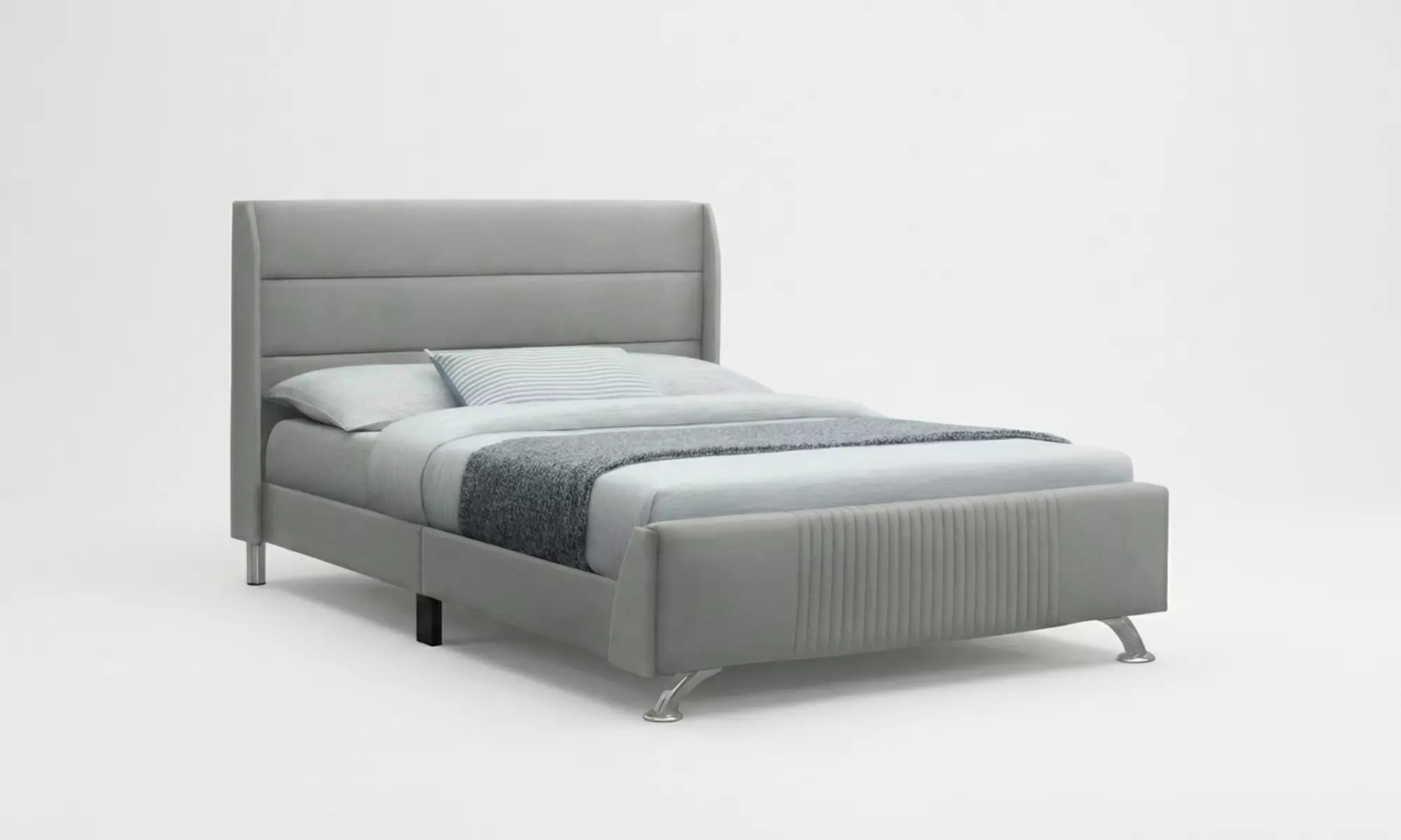 Neptune Upholstered Bed Frame with Optional Pocket Sprung Mattress