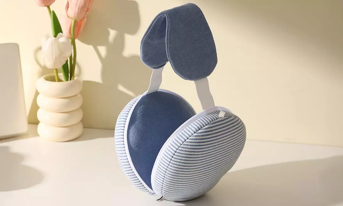 Two-in-One Foldable Travel Pillow with Eye Mask