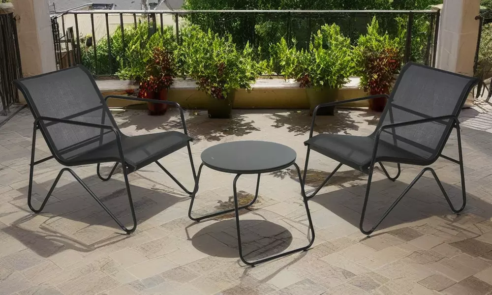 Three-Piece Outdoor Bistro Garden Furniture Set