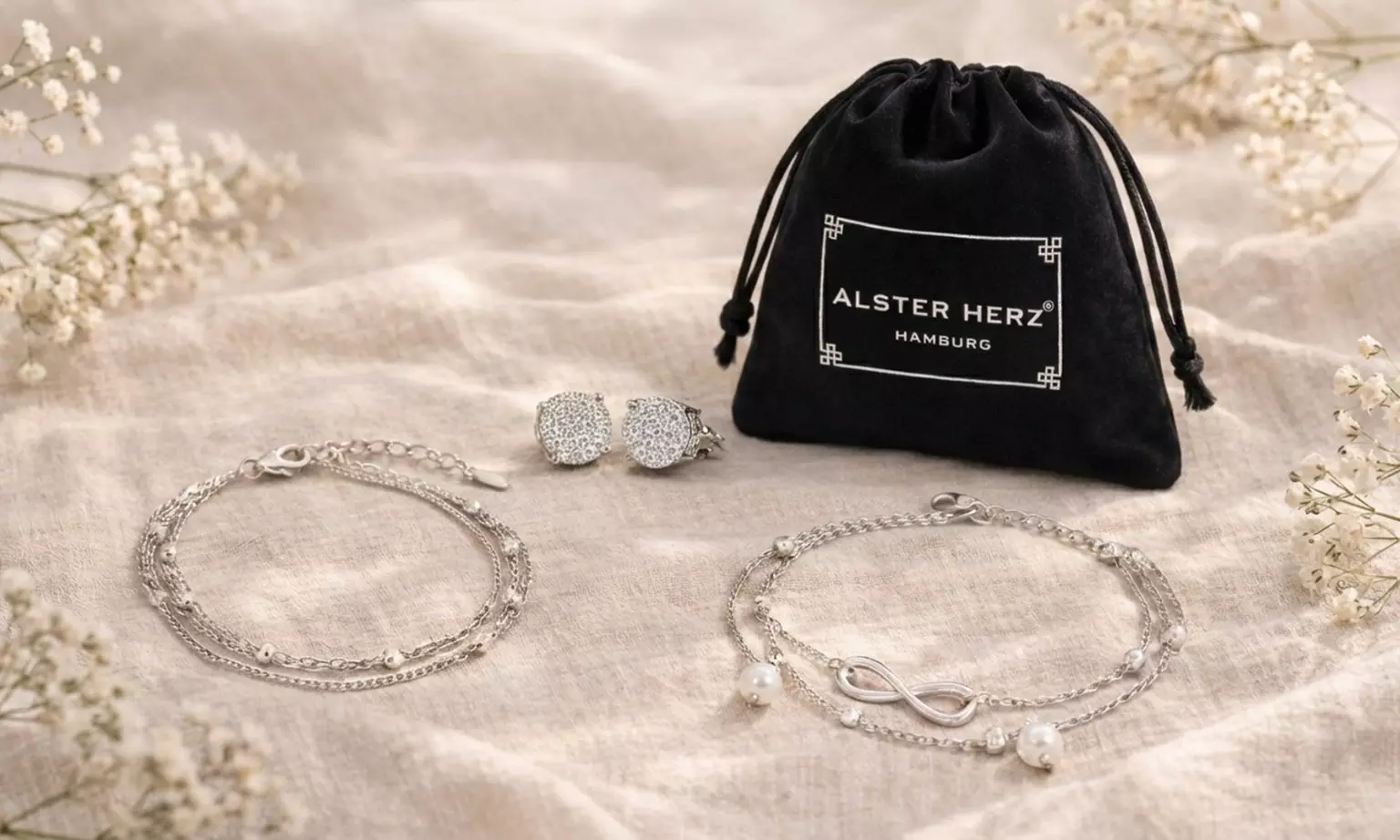 One or Two Pack 3-Piece Silver-Tone Jewellery Set