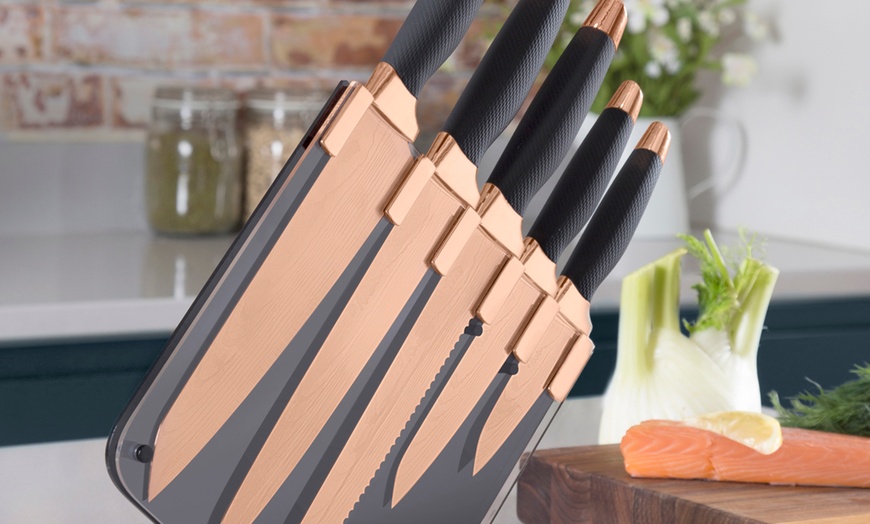 Image 7: Tower Five-Piece Knife Set