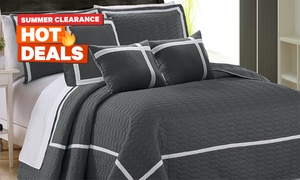 Two-Tone Embossed Comforter Set