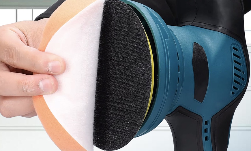 Image 3: Pulidora eléctrica con doble batería de 12 V