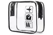 Two, Four or Six Pieces of TSA Approved Clear Travel Makeup Storage Bags - Second Medium