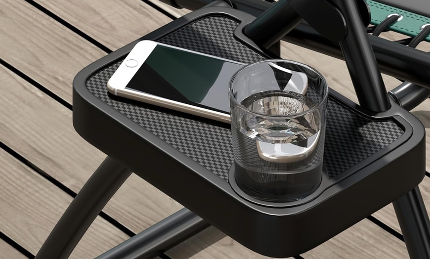 Image 13: Outsunny Zero Gravity Lounger Chairs (Set of 2)