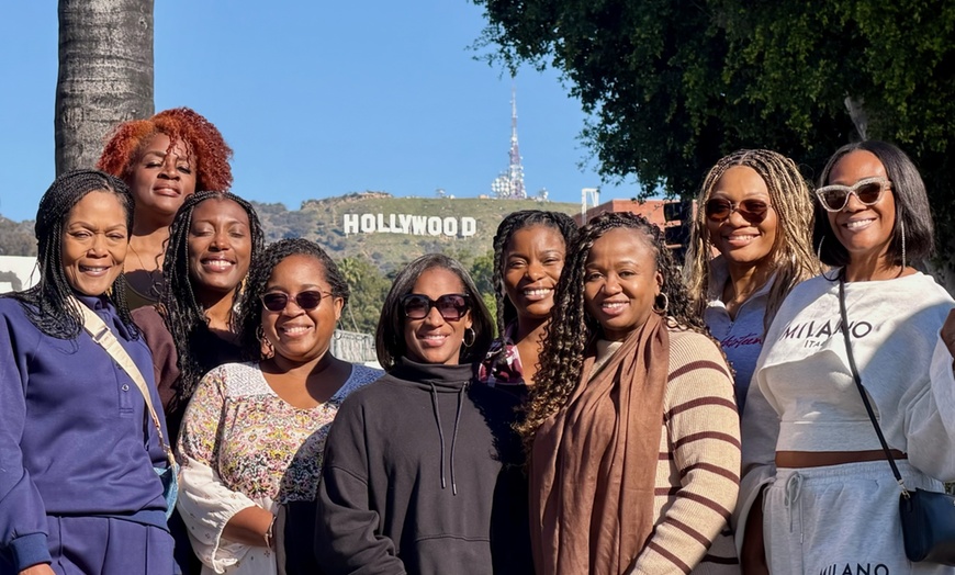 Image 6: Guided Bus Tour of Iconic Landmarks in Los Angeles w/ AC Van