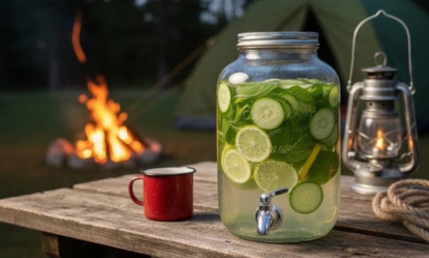 Image 4: Dispenser in vetro da 4 L