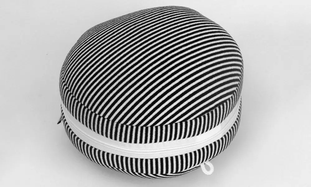 Two-in-One Foldable Travel Pillow with Eye Mask