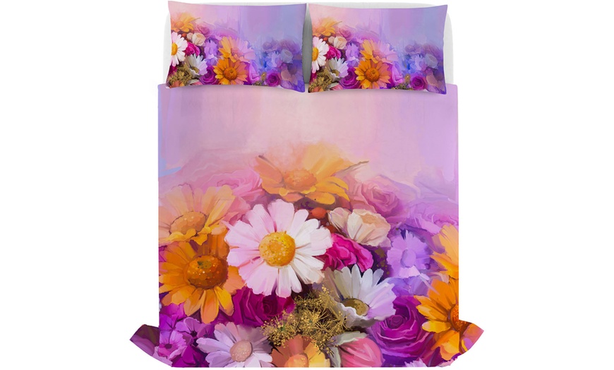 Image 12: Parure letto matrimoniale Sogni d'Autore in 100% cotone Made in Italy