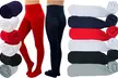 ToBeInStyle Pack of Six Kids' Classic Pull-On Assorted Warm Winter Tights - Second Medium