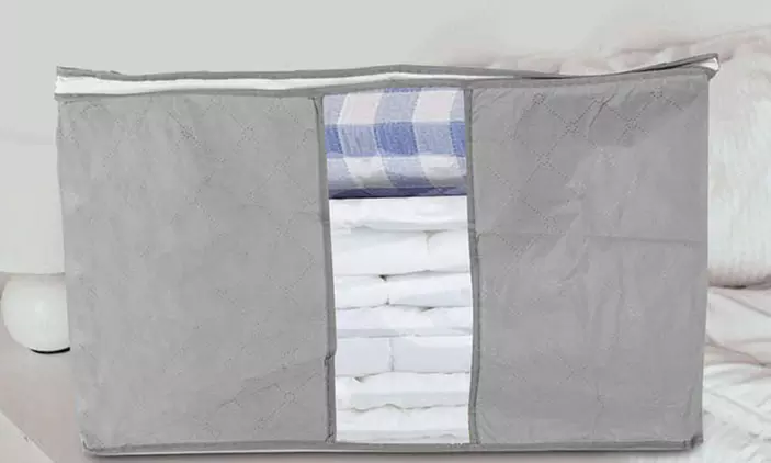 Foldable Storage Bag Clothes Blanket Quilt Closet Sweater Organizer Boxes Bags