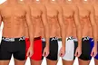 6 Pack AQS Men's Classic Fit Colorful Boxer Briefs - Second Medium
