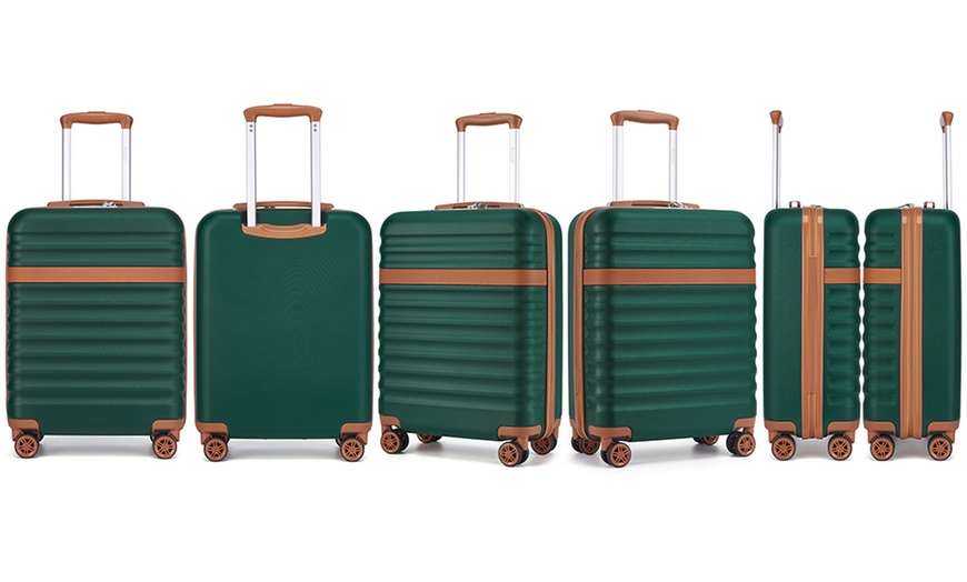 Image 12: Kono Hard Shell Suitcase One or 3-Piece Set