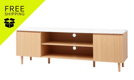 TV Unit - FURNI-C-CT04-TV180-WDWH-AB; Free Shipping - New Aim