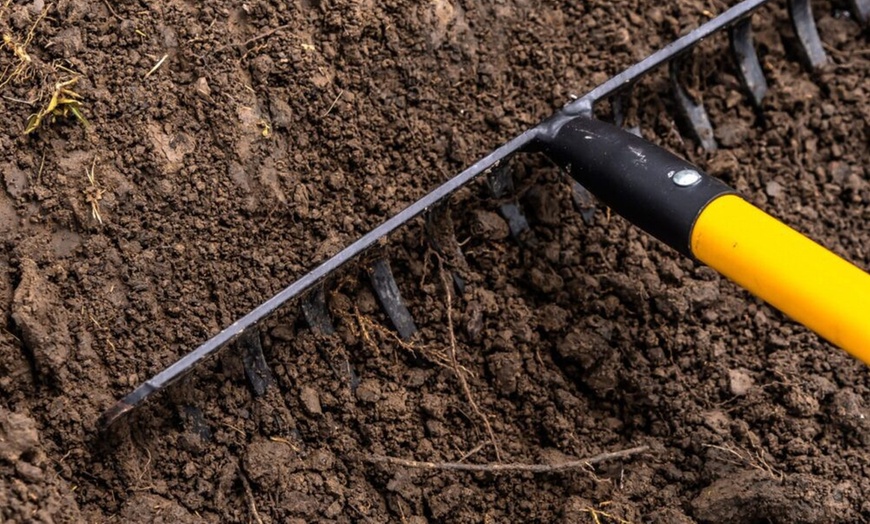 Image 14: Herramienta de jardín de acero templado y mango de fibra de Suan