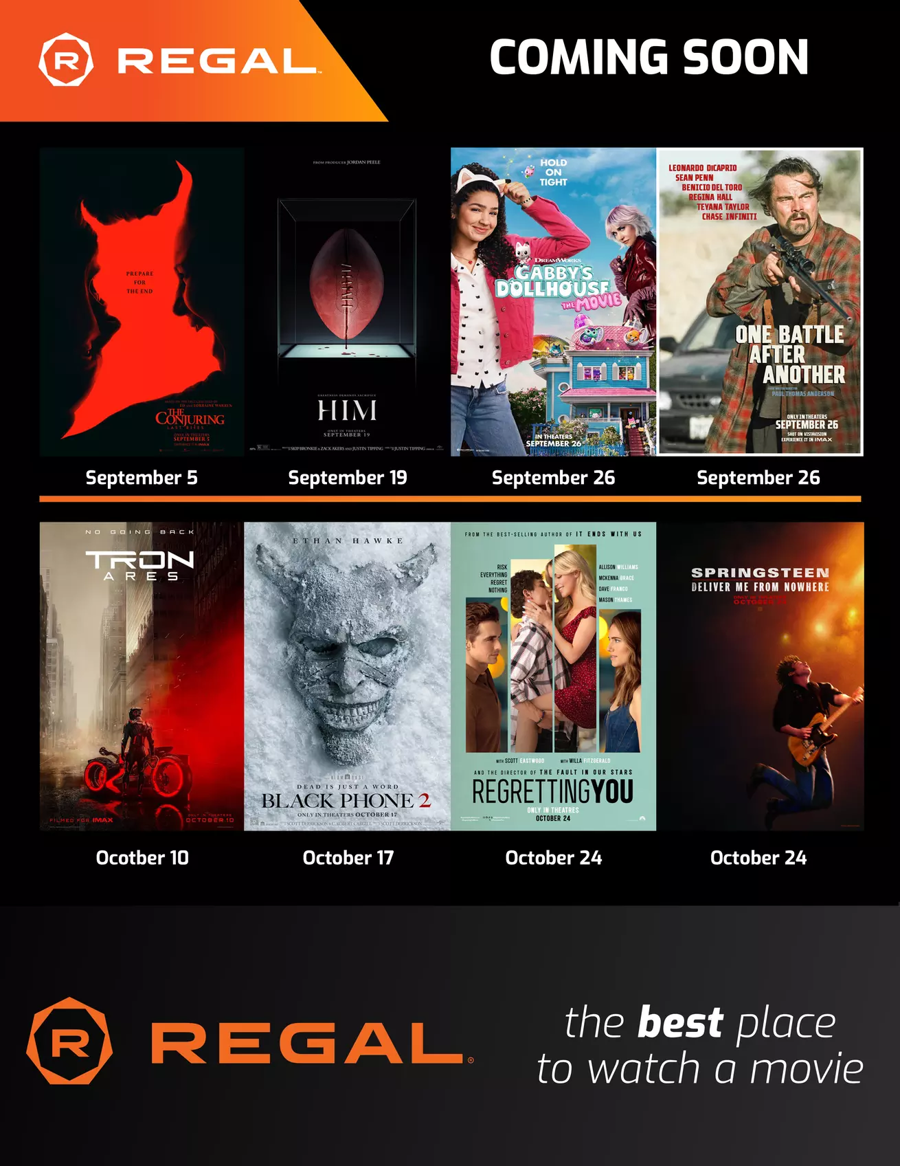 Regal Premiere Movie Tickets for One, Two or Four for Movie Magic!