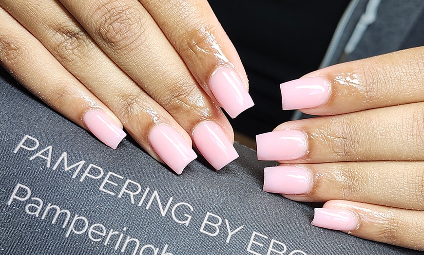 Image 4: Relax with a Full Set Acrylic, Russian Manicure Or Regular Mani & Pedi