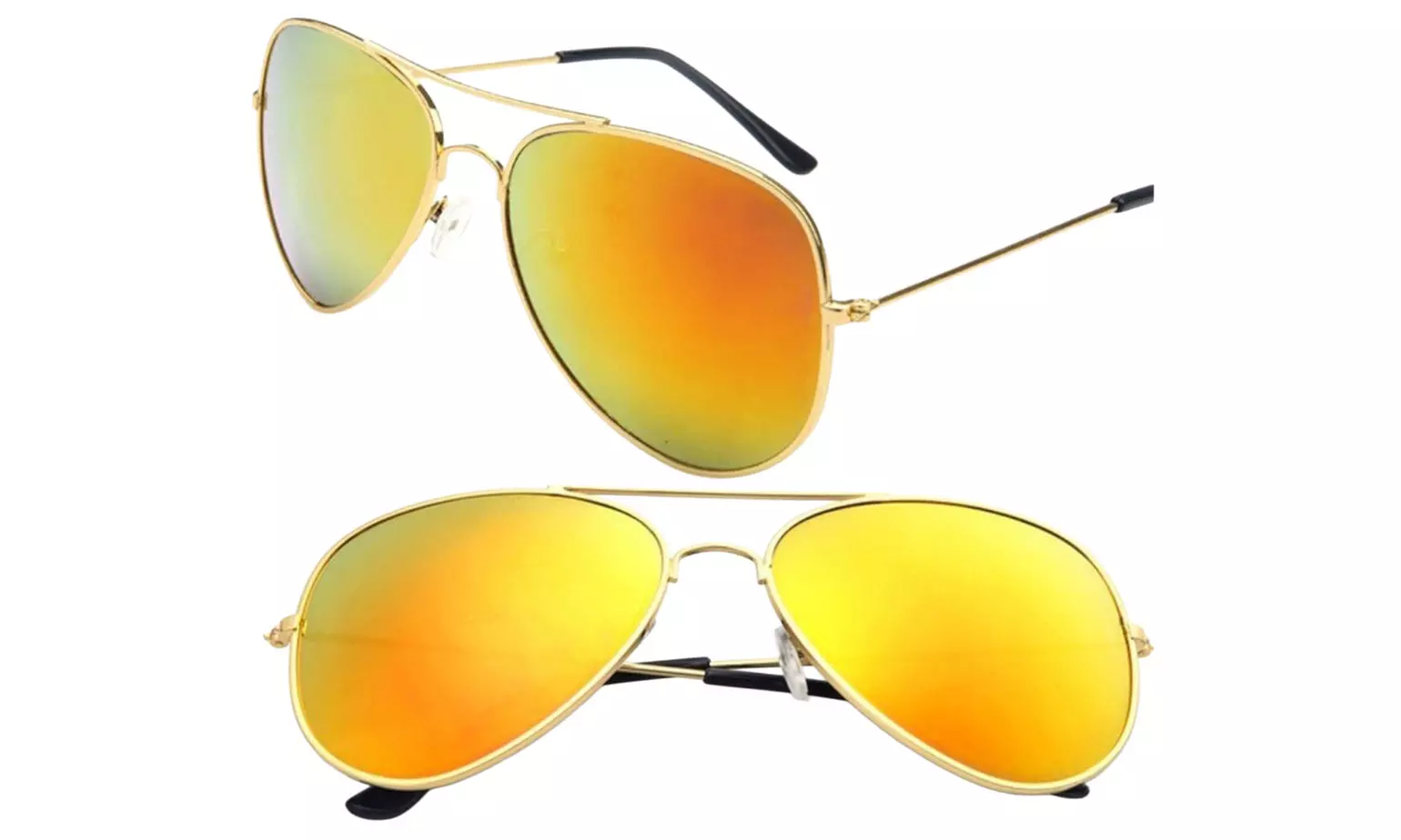 Mirrored Aviator Sunglasses