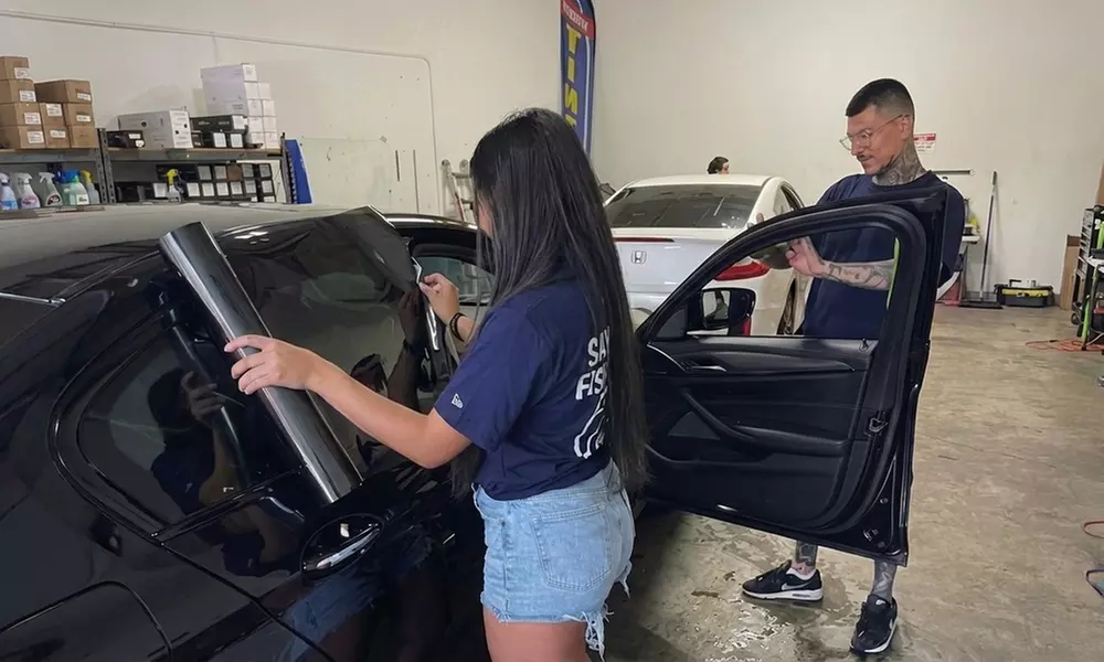 Full Legal Window Tint or Ceramic Tint for 4-Door Sedan, SUV or Truck