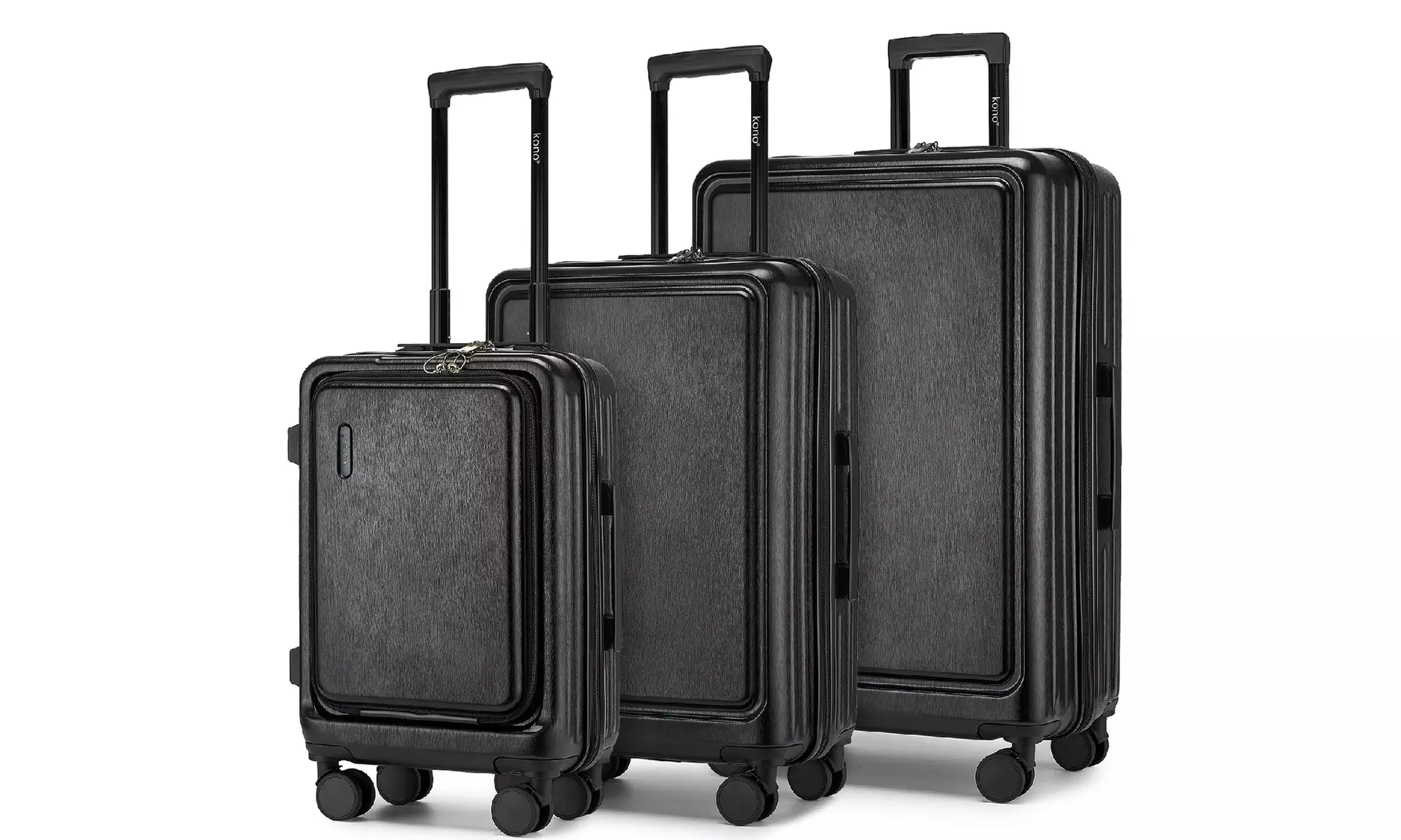 KONO Hardshell Luggage Set with TSA Lock and 360° Spinner Wheels