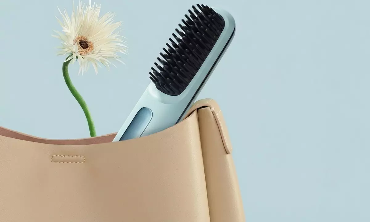 Portable Hair Straightener Brush USB Cordless Mini Comb - Second Medium