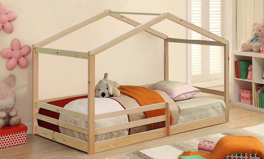 Image 6: Crewkerne 3ft Wooden House Style Bed