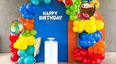 Children’s Party Balloon Décor Package with Backdrop and Styling - Ignition Signature Events