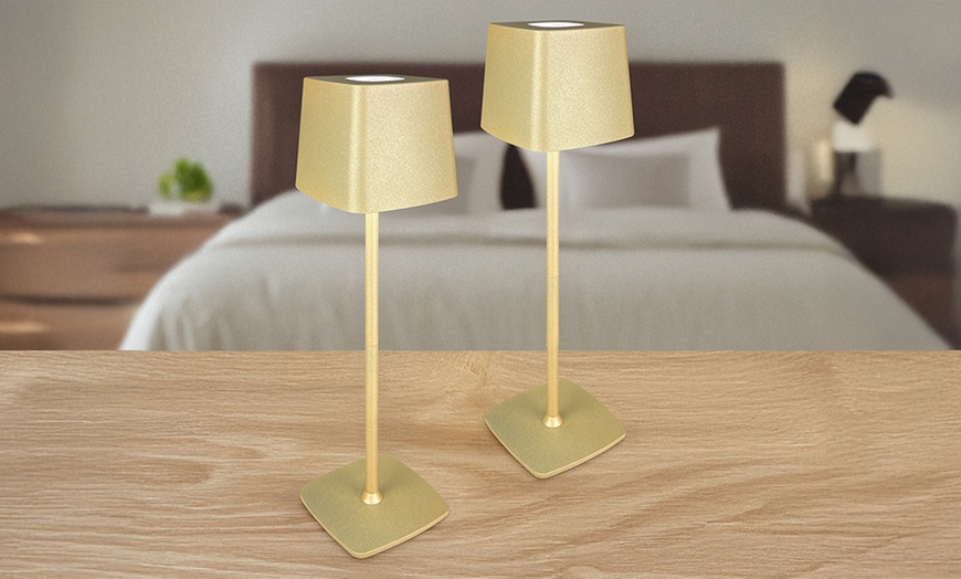 Image 47: Set van 2 led tafellampen collectie