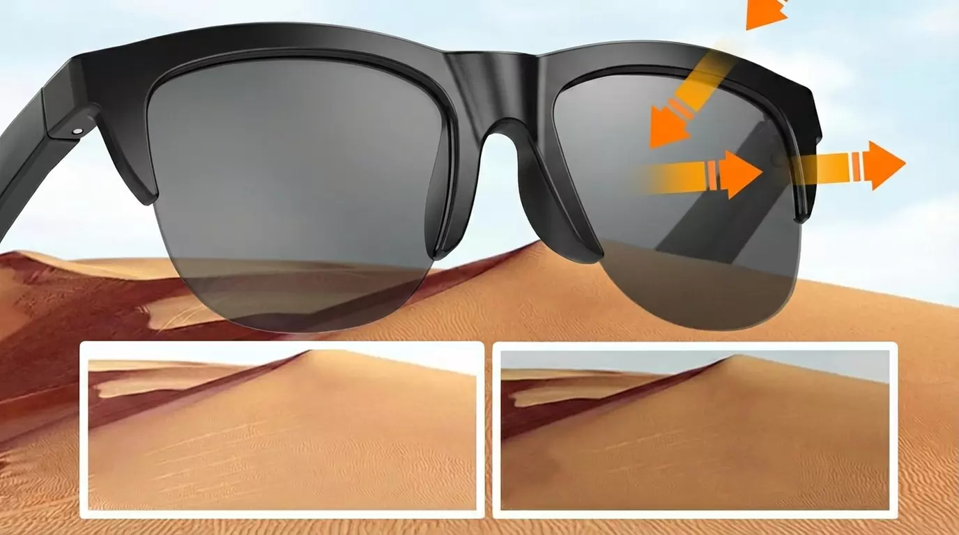 Occhiali smart con auricolari integrati