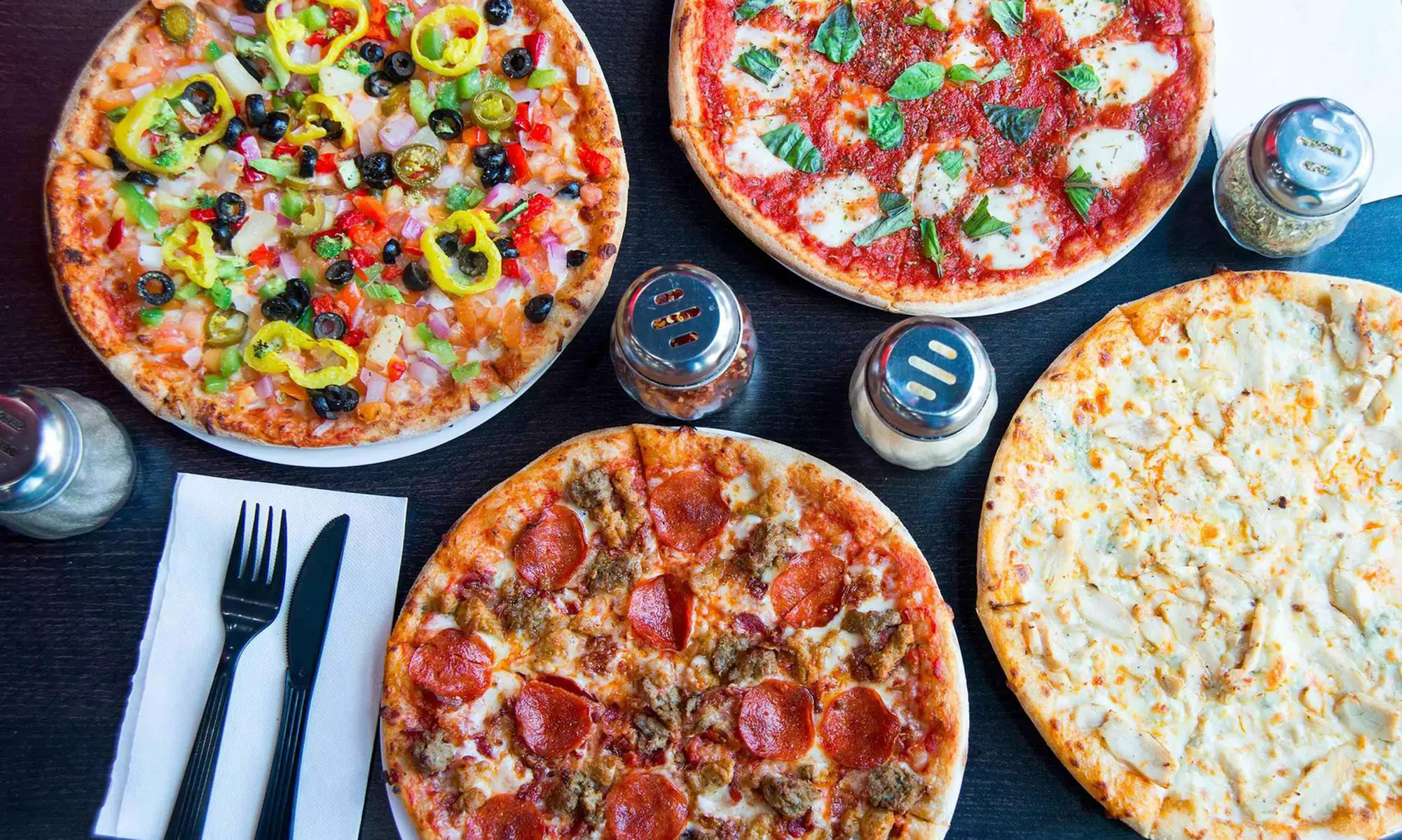 $25 for Two 14" Build-Your-Own Pizzas at 1000 Degrees Pizza, Salad, Wings ($33.90 Value) - Primary Image