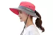 Womens UV Protection Hat Foldable Wide Brim Ponytail Sun Hats - Second Medium