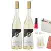 Image 1: Show Off Your Funky Side: 2 Premium Öömrang Sylvaner White Wine Bottles & Chic Accessory Gift Set
