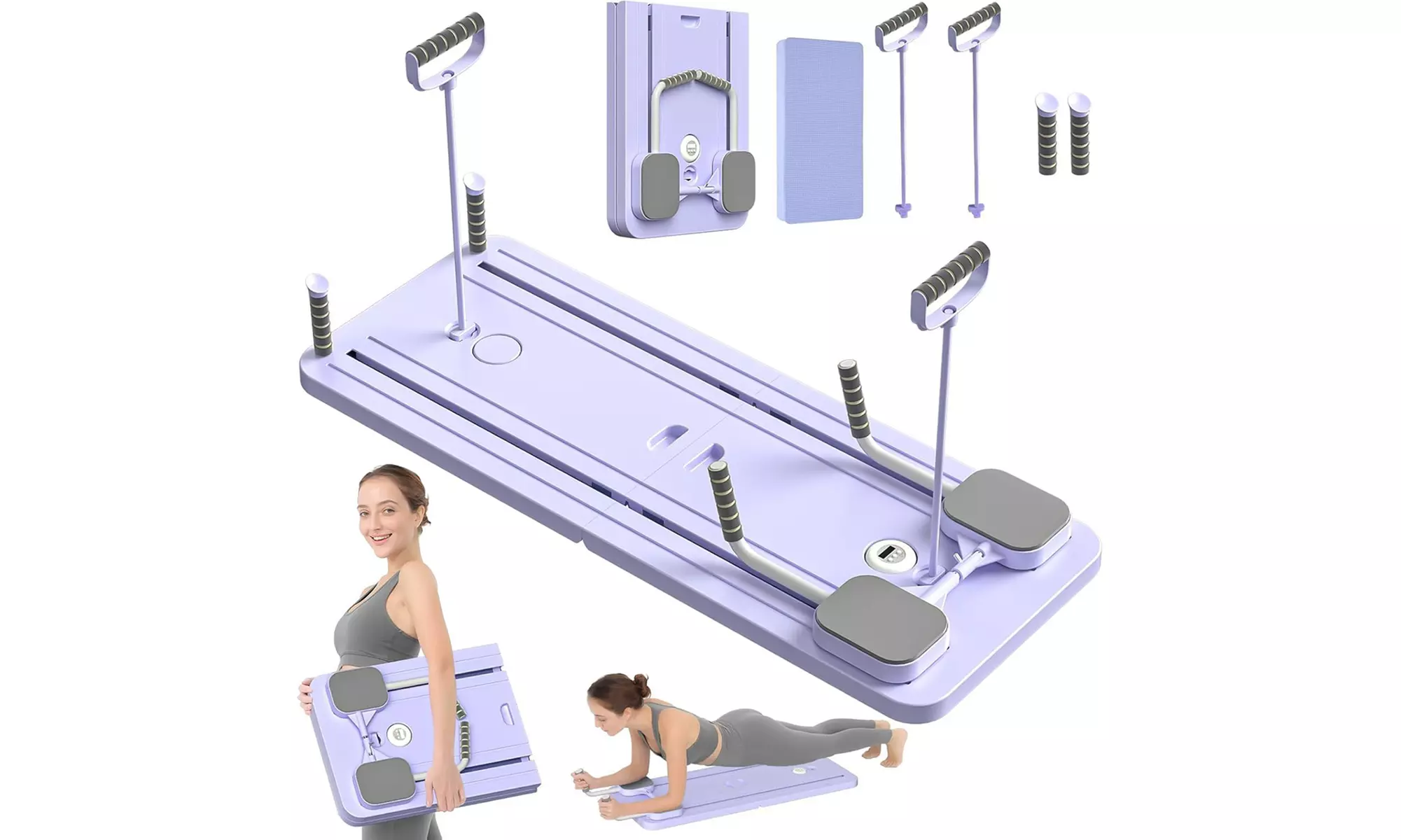 Multifunctional Foldable Pilates Reformer Home Fitness Board
