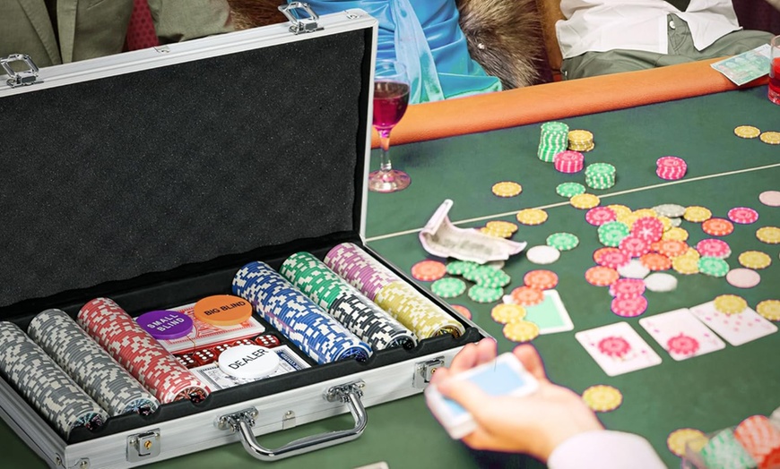 Image 1: 500 Piece Poker Set with Aluminium Case