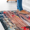 Image 29: Alfombra con diseño navideño rectangular
