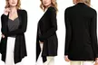 Open Front Cardigan S-3X by Made By Johnny Plus Size Sweater   - Second Medium