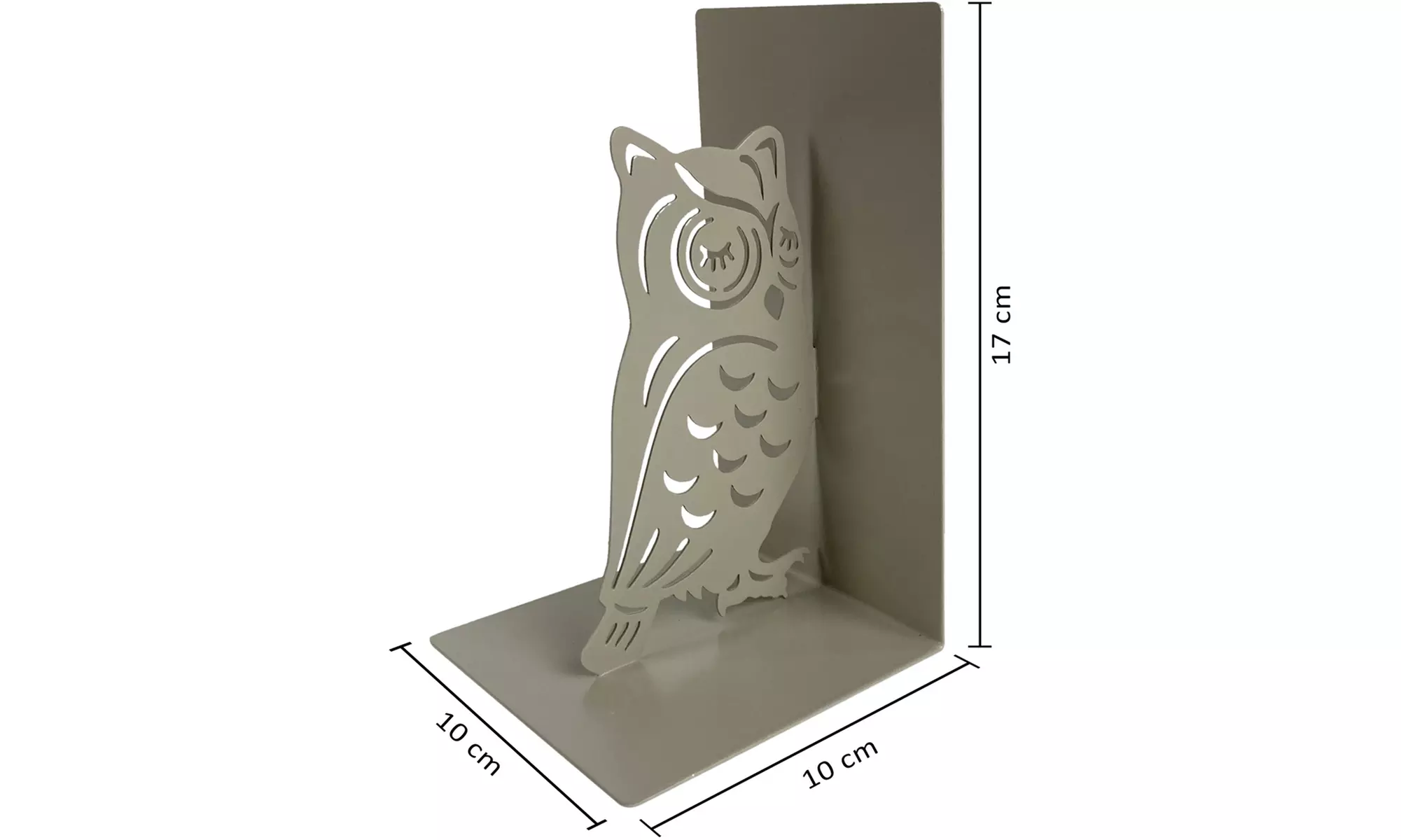 Coppia di fermalibri da mensola