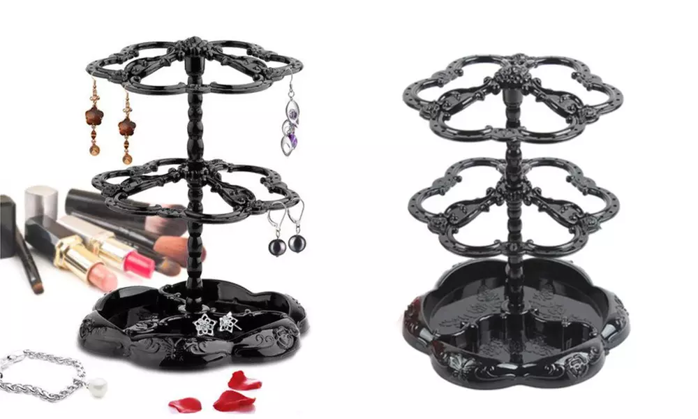 Retro Rotatable Earring And Accessories Organizer And Display Rack - Primary Image