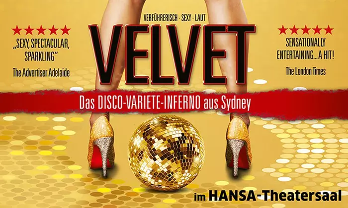 1 Ticket „VELVET“ im HANSA-Theatersaal – Party, Show & ein sinnlich-lustvolles Erlebnis (bis zu 42% sparen) - Primary Image