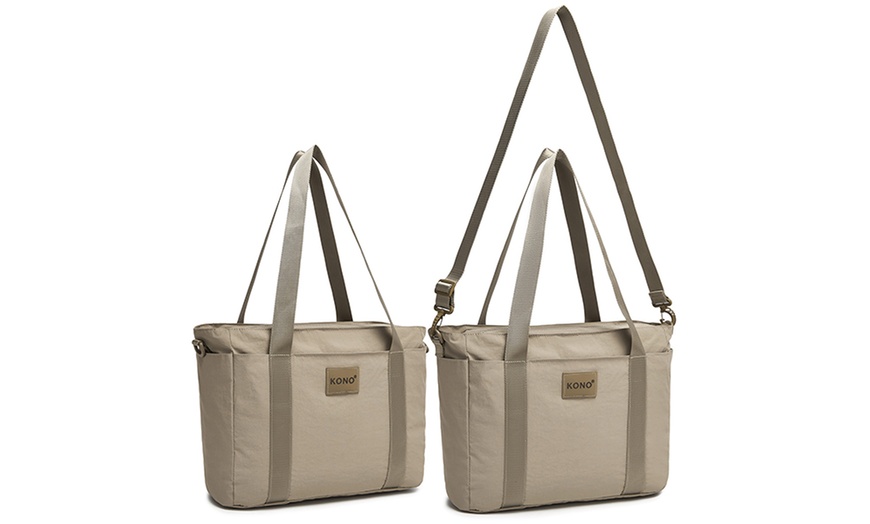 Image 10: Travel-Smart Laptop Tote with 15.6” Protection and 3-Way Carry Design