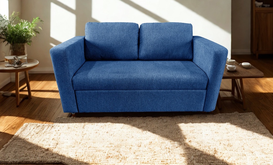 Image 3: DS Living Brenta Slide Store 2 Seater Sofa Bed 